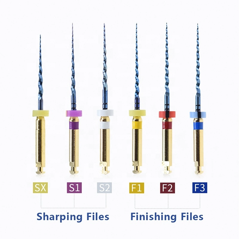 Dental Flexible Memory Niti Root Canal Treatment Endo Rotary Files for Engine Use