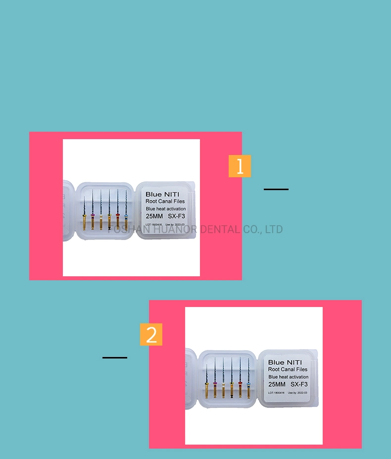 Dental Root Canal Files, K-Files, H-Files, Stainless Steel, Niti, Handuse, Engine Use CE/ISO