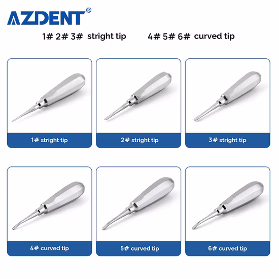 스테인레스 스틸로 만든 기본 수의사 치과 외상 도구, 매우 미세한 골막 엘리베이터