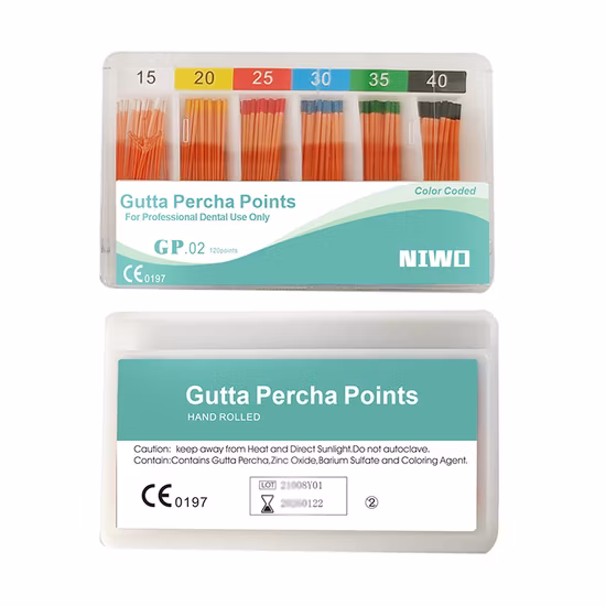 LK-R11 Siven 색상 코드 Gutta Percha 팁 Gapadent Endodontic 04 테이퍼 옵션 치과 재료 가격